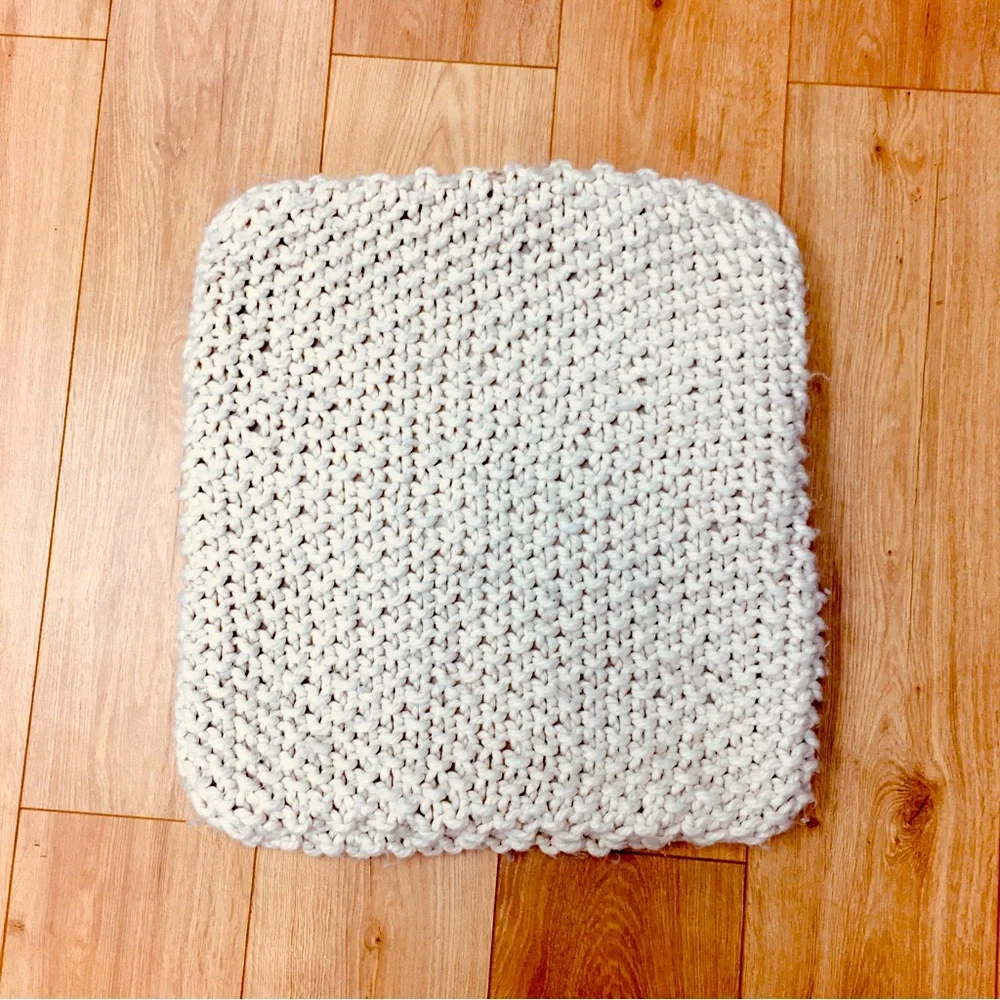 Nordstrom Sweater chunky knit cream pillow case cover sham cozy farmhouse boho